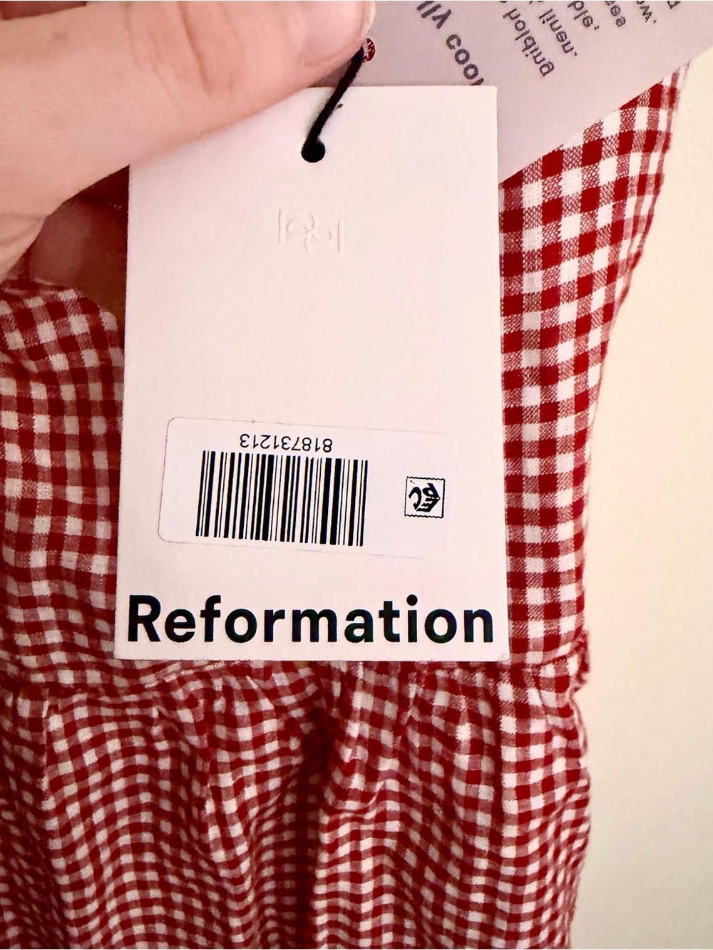 Reformation Red Gingham Sundress - Picture 3 of 9